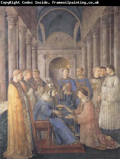 Sandro Botticelli Fra Angelico,Ordination of St Lawrence
